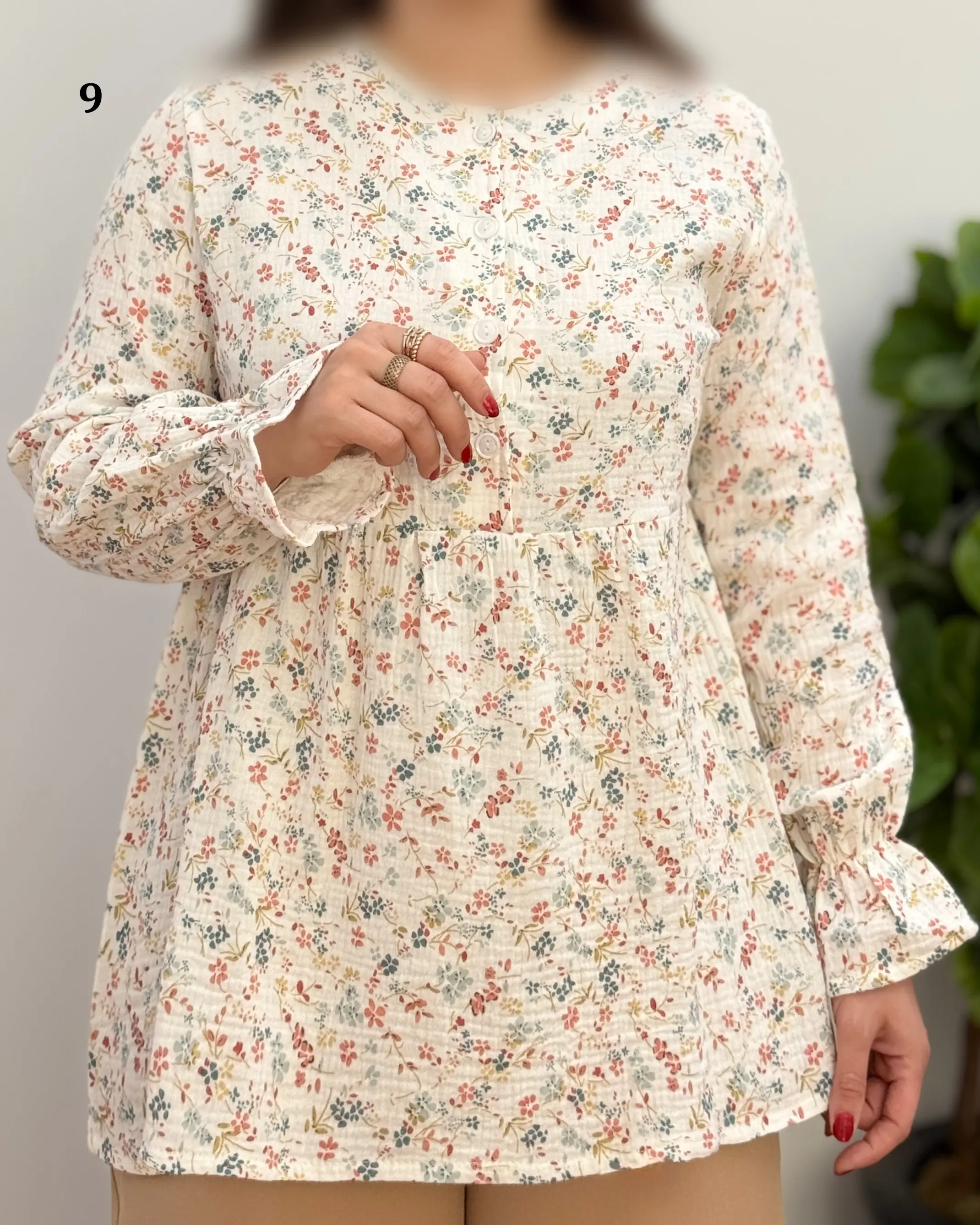 شومیز دخترانه نخی مدل سایه